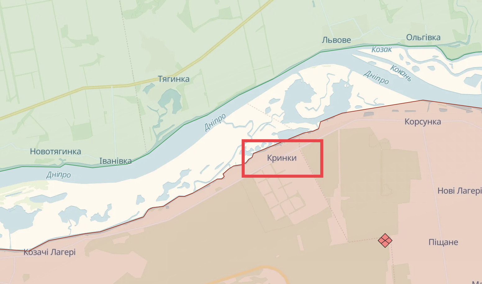 Російські окупанти двічі штурмували позиції ЗСУ на лівобережжі Херсонщини